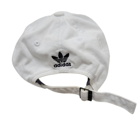 Adidas Baseball Hat Cap White One Size Embroidered Logo Excellent Condition - Picture 4 of 4